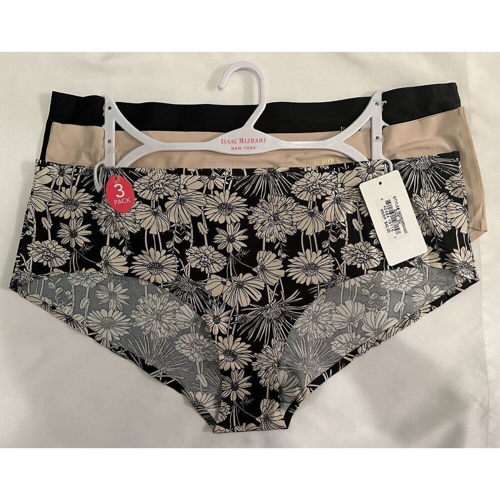 Isaac Mizrahi 3 Pack of Seamless Hipster Underwear Size 3X NEW